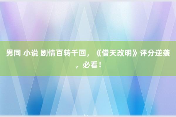 男同 小说 剧情百转千回，《借天改明》评分逆袭，必看！